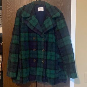 Plaid winter coat